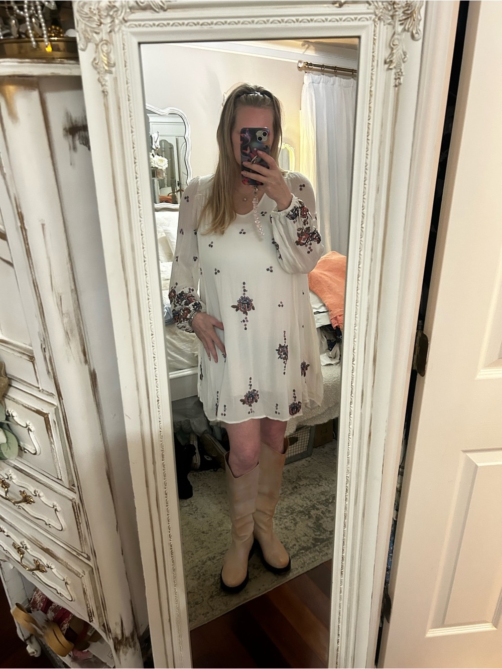 Free People Oxford Swing Mini Dress Medium